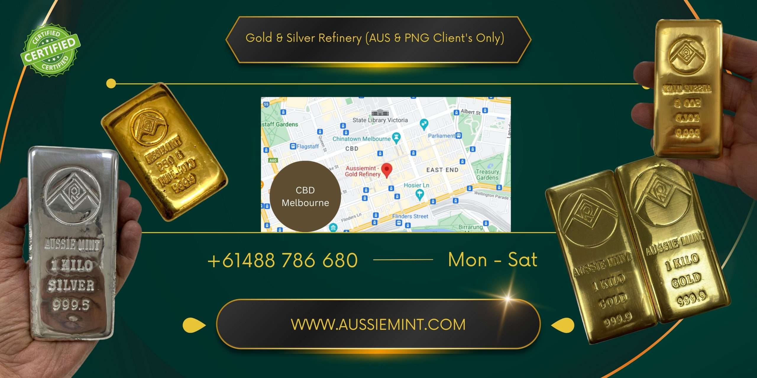 aussiemint gold and silver refinery