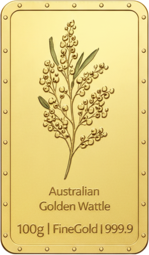 100 grams Aussiemint Gold Minted Tablet 9999 Gold