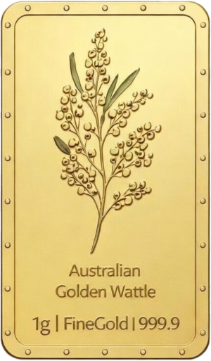 1 gram Aussiemint Gold Minted Tablet 9999 Gold